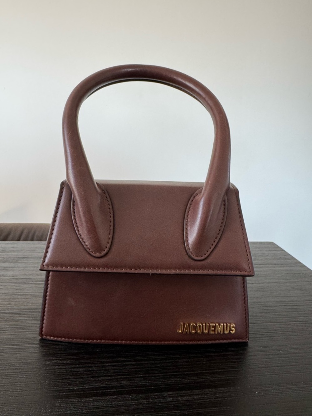 Jacquemus Chocolate Brown Le Chiquito Moyen Top-Handle Bag
